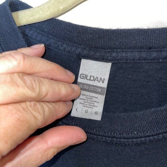 Gildan The Shining Mens T Shirt Black Size Large Vintage White Jack Nicholson - Picture 8 of 8